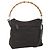 Borsa a spalla Gucci Bamboo Nylon 2 in 1 Marrone Argento Autentica 151470