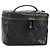 Vanity CHANEL Pochette Matelassé Smalto Nero Oro CC Auth bs31398 D'oro