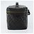 Vanity CHANEL Pochette Matelassé Smalto Nero Oro CC Auth bs31398 D'oro - vista 4
