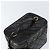 Vanity CHANEL Pochette Matelassé Smalto Nero Oro CC Auth bs31398 D'oro - vista 6