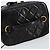 Vanity CHANEL Pochette Matelassé Smalto Nero Oro CC Auth bs31398 D'oro - vista 7