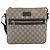 Gucci Borsa a Spalla GG Supreme in PVC Pelle Beige Argento 406410 Auth 151765 - vista 2