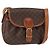Céline Borsa a Spalla in Tela Macadam CELINE in Pelle PVC Marrone Oro Auth 151785 D'oro