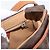 Céline Borsa a Spalla in Tela Macadam CELINE in Pelle PVC Marrone Oro Auth 151785 D'oro - vista 21