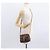 Céline Borsa a Spalla in Tela Macadam CELINE in Pelle PVC Marrone Oro Auth 151785 D'oro - vista 24