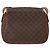 Céline Borsa a Spalla in Tela Macadam CELINE in Pelle PVC Marrone Oro Auth 151785 D'oro - vista 3