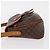 Céline Borsa a Spalla in Tela Macadam CELINE in Pelle PVC Marrone Oro Auth 151785 D'oro - vista 5
