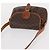 Céline Borsa a Spalla in Tela Macadam CELINE in Pelle PVC Marrone Oro Auth 151785 D'oro - vista 6