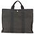 Hermès HERMES Handtasche Her Line MM Canvas Grau Silber Auth ka409 Braun - Ansicht 2