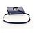 Borsa a Spalla LOEWE Barcelona in Pelle Blu Oro Auth ka587V D'oro - vista 7