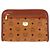 MCM Logogram Vicetos Bolso Clutch de PVC Cuero Marrón Dorado Auth am9844V - vista 2