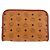 MCM Logogram Vicetos Bolso Clutch de PVC Cuero Marrón Dorado Auth am9844V - vista 3