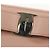 Cartera larga de cuero Vala Salvatore Ferragamo Rosa Plata Auth am9912V - vista 18