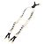 Chanel Suspensórios de lona de couro branco CC Auth mr1577 - vista 2