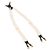 Chanel Suspensórios de lona de couro branco CC Auth mr1577 - vista 8