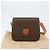 Céline Borsa a Spalla in Tela Macadam CELINE in Pelle PVC Marrone Oro Auth ki6185 D'oro - vista 12