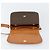 Céline Borsa a Spalla in Tela Macadam CELINE in Pelle PVC Marrone Oro Auth ki6185 D'oro - vista 9