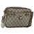 GUCCI GG Plus Supreme Schultertasche aus PVC-Leder Beige Gold Auth 151550 Golden