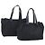 CHANEL Nuova Borsa Tote da Viaggio in Nylon 2 Set Nero CC Auth BA8474