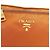 Borsa a Spalla PRADA in Nylon Pelle Arancione Oro Auth 155084 D'oro - vista 18