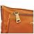 Borsa a Spalla PRADA in Nylon Pelle Arancione Oro Auth 155084 D'oro - vista 19