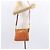Borsa a Spalla PRADA in Nylon Pelle Arancione Oro Auth 155084 D'oro - vista 25