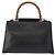 Borsa in pelle 2 in 1 nera della linea Sherry di GUCCI Bamboo 459076 Auth ar13801 Nero D'oro - vista 3