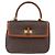 Céline Borsa a mano in tela Macadam CELINE in pelle PVC 2 in 1 marrone oro Auth 146100 D'oro - vista 13