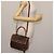 Céline Borsa a mano in tela Macadam CELINE in pelle PVC 2 in 1 marrone oro Auth 146100 D'oro - vista 28