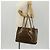 Bolso Tote Gancini de Vinilo Marrón Plata de Salvatore Ferragamo Auth bs29993 - vista 25