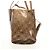Bolso Tote Gancini de Vinilo Marrón Plata de Salvatore Ferragamo Auth bs29993 - vista 5