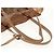 Bolso Tote Gancini de Vinilo Marrón Plata de Salvatore Ferragamo Auth bs29993 - vista 7