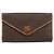 Céline Clutch em lona Macadam CELINE em couro PVC marrom dourado Auth 153469 - vista 13