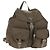 PRADA Rucksack aus grauem Nylon mit Silber authentisch 145848 Braun