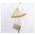 Borsa a spalla in pelle beige e argento con borchie a stella Jimmy Choo Auth bs30998 - vista 22