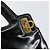 Bolsa Gancini de esmalte 2 em 1 preta e dourada Auth 147151 da Salvatore Ferragamo Preto Dourado - vista 16