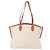 Borsa Tote Burberry in tela e pelle bianca dorata Auth BA7702 Bianco D'oro - vista 2