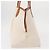 Borsa Tote Burberry in tela e pelle bianca dorata Auth BA7702 Bianco D'oro - vista 3
