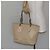 CHANEL Borsa a Mano in Tela Beige Argento CC Auth 147412 - vista 25