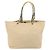 CHANEL Borsa a Mano in Tela Beige Argento CC Auth 147412 - vista 3