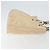 CHANEL Borsa a Mano in Tela Beige Argento CC Auth 147412 - vista 4