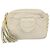 CHANEL Borsa a Spalla Matelassé in Pelle di Agnello Beige Oro CC Auth BA8033 D'oro - vista 13