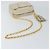 CHANEL Borsa a Spalla Matelassé in Pelle di Agnello Beige Oro CC Auth BA8033 D'oro - vista 7