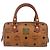 Borsa Boston Mini Vicetos Logogram MCM in pelle PVC 2 in 1 marrone oro Auth gh1320 D'oro - vista 13