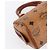 Borsa Boston Mini Vicetos Logogram MCM in pelle PVC 2 in 1 marrone oro Auth gh1320 D'oro - vista 16