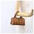 Borsa Boston Mini Vicetos Logogram MCM in pelle PVC 2 in 1 marrone oro Auth gh1320 D'oro - vista 19