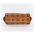 Borsa Boston Mini Vicetos Logogram MCM in pelle PVC 2 in 1 marrone oro Auth gh1320 D'oro - vista 5