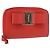 Portafoglio compatto Vala in pelle rossa e oro Auth am9789 di Salvatore Ferragamo Rosso D'oro