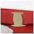 Portafoglio compatto Vala in pelle rossa e oro Auth am9789 di Salvatore Ferragamo Rosso D'oro - vista 9