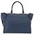 FENDI Trois Jules Borsa a Mano in Pelle Blu Navy Argento Auth 152694 - vista 2